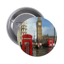 Caja del teléfono de Londres y Big Ben (St.K) Pin