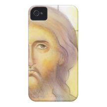 Caja del teléfono del icono de Cristo iPhone 4 Case-Mate Coberturas