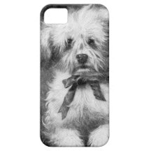 Caja del teléfono del perro del vintage iPhone 5 cárcasas
