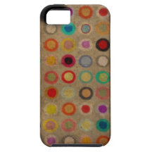 Caja divertida caprichosa de los círculos iPhone 5 Case-Mate cobertura