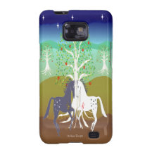 Caja ecuestre de la casamata de la galaxia de Eden Samsung Galaxy SII Funda