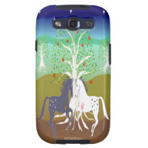 Caja ecuestre de la casamata de la galaxia de Eden Samsung Galaxy SIII Funda