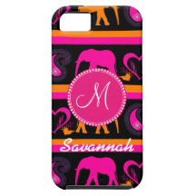 Caja femenina personalizada del iPhone 5 del elefa iPhone 5 Case-Mate Funda