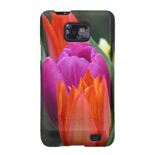Caja floral de la galaxia de Samsung de los tulipa Galaxy S2 Carcasa