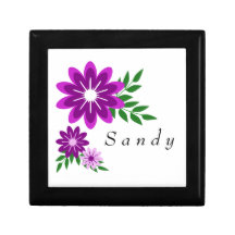 Caja floral personalizada del recuerdo cajas de recuerdo