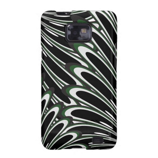 Caja floral verde de la galaxia de Samsung del mod Galaxy S2 Cobertura