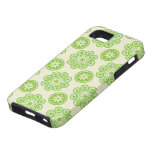 Caja floral verde del iPhone de la primavera iPhone 5 Case-Mate Funda