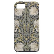 Caja floral verde y negra de William Morris del ip iPhone 5 Case-Mate Cobertura