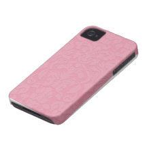 Caja grabada en relieve sutil rosada de Iphone 4/4 iPhone 4 Case-Mate Coberturas