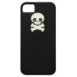 Caja gráfica de los pequeños cráneos del emo del c iPhone 5 protectores