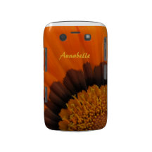 Caja intrépida de Blackberry de la flor anaranjada Case-Mate Blackberry Protectores