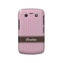 Caja intrépida de Blackberry de los lunares rosado Blackberry Bold Cárcasa