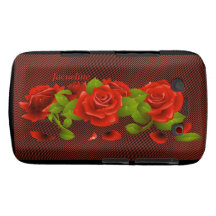 Caja intrépida de Blackberry de los rosas rojos de Case-Mate Blackberry Coberturas