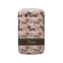 Caja intrépida de Blackberry del Dachshund de los  Blackberry Bold Protector