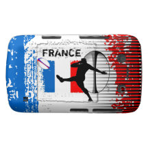 Caja intrépida de Blackberry del rugbi de Francia Case-Mate Blackberry Cárcasa