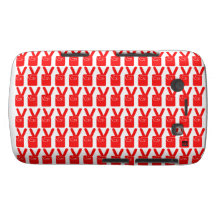 Caja intrépida roja de Blackberry de la muestra de Case-Mate Blackberry Protector
