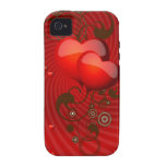 Caja iPhone4 de los corazones del chocolate Case-Mate iPhone 4 Carcasa