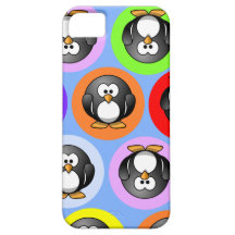 Caja linda del teléfono del pingüino iPhone 5 Case-Mate cobertura