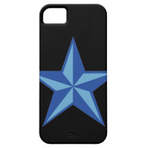Caja náutica azul del iPhone 5 de la estrella iPhone 5 Case-Mate Funda