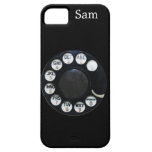 Caja negra del iPhone 5 del dial rotatorio iPhone 5 Case-Mate Protectores