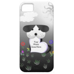 Caja negra y blanca del personalizado Iphone5 iPhone 5 Case-Mate Cobertura