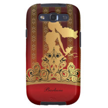 Caja nupcial de oro de princesa Tiara Crown Samsun Galaxy S3 Coberturas