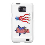 Caja patriótica de la galaxia de América Samsung Samsung Galaxy SII Carcasa