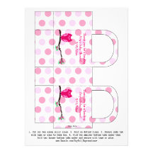 Caja personalizada búho rosado del favor de la fie comunicado personalizado