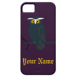 Caja personalizada del iPhone del búho iPhone 5 Case-Mate Protectores