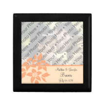 Caja personalizada melocotón del recuerdo del rega cajas de regalo