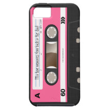 Caja personalizada retra de la cinta de casete de  iPhone 5 cobertura