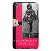 Caja Pk/Blk de iPod de la bailarina Barely There iPod Cárcasas