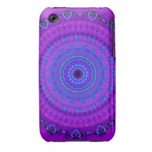 Caja púrpura del iPhone 3gs del caleidoscopio de l iPhone 3 Case-Mate Protector