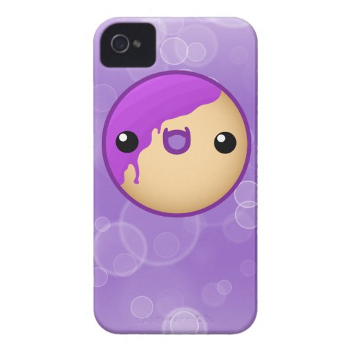 Caja púrpura del iPhone 4/4s del buñuelo iPhone 4 Case-Mate Fundas