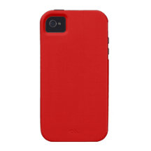 Caja roja brillante de la casamata del iPhone 4/4S iPhone 4 Carcasas