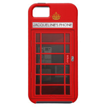 Caja roja conocida personalizada del iPhone 5 de l iPhone 5 Case-Mate Protector