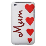 Caja roja del corazón de la "momia" Case-Mate iPod touch carcasas