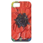 Caja roja del iPhone 5 de la amapola de París iPhone 5 Case-Mate Fundas