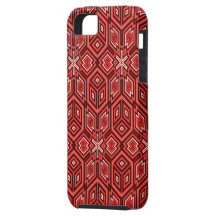 Caja roja del iPhone 5 del modelo 08 del fractal iPhone 5 Case-Mate Cárcasas