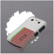 Caja roja personalizada de la casamata del balón d Case-Mate blackberry funda