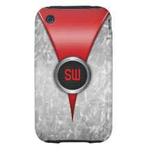 Caja roja retra del iPhone 3G/3GS Tough iPhone 3 Protectores