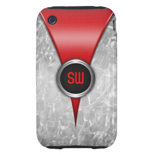Caja roja retra del iPhone 3G/3GS Tough iPhone 3 Protectores