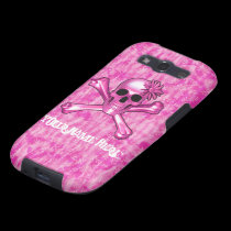 Caja rosada brillante de la galaxia de Samsung del cárcasas casemate