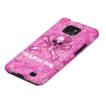 Caja rosada brillante de la galaxia de Samsung del Samsung Galaxy SII Funda