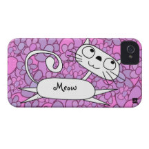 Caja rosada de la casamata del iPhone 4 de la flor Case-Mate iPhone 4 Protectores