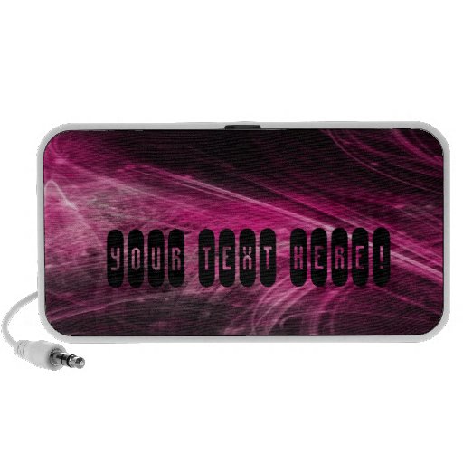 caja rosada del altavoz de la fibra óptica
