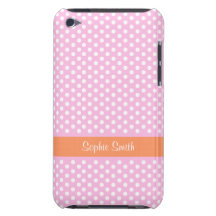Caja rosada personalizada del tacto de iPod de los Case-Mate iPod Touch Cobertura