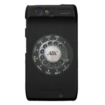 Caja rotatoria del teléfono de dial del teléfono motorola droid RAZR funda