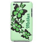 Caja verde del diseño de la mariposa iPod touch cobertura