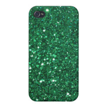 Caja verde del iPhone del brillo iPhone 4 Fundas